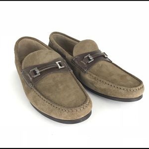 Zara Mens Leather Brown Loafers 11